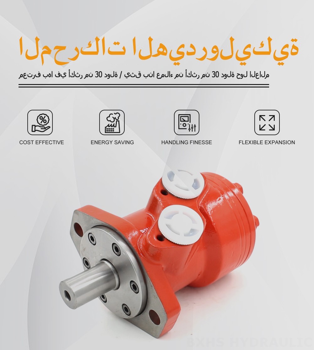 محرك هيدروليكي سايكلويد BMR_Cycloid-3 ٨٠ سم مكعب/د ٥٣ لتر/دقيقة محرك هيدروليكي